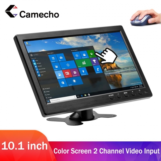 Camecho 10-1 Inch Portable Monitor 1024 X 600 Hd Lcd Display Computer Led Car Monitor Driving Recorder Security Monitoring