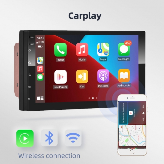 Podofo 2 Din Android 10-0 Car Radio Audio Stereo Ai Gps Carplay Multimedia Video Player For Vw Nissan Hyundai Toyota Cr-v Kia