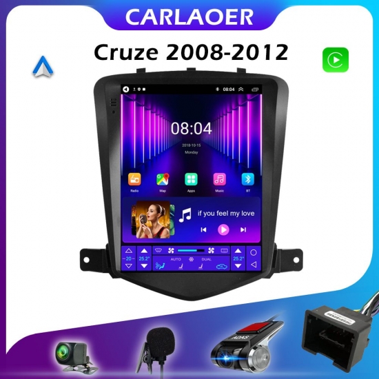 Car Android 10 Player For Chevrolet Cruze J300 2008 - 2012  2Din Radio Multimedia Video Gps Carplay Auto 2 Din For Tesla Style