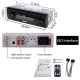 Sinovcle Car Radio Audio 1Din Bluetooth Stereo Mp3 Player Fm Receiver 60Wx4 With Colorful Lights Aux-Usb-Tf Card In Dash Kit