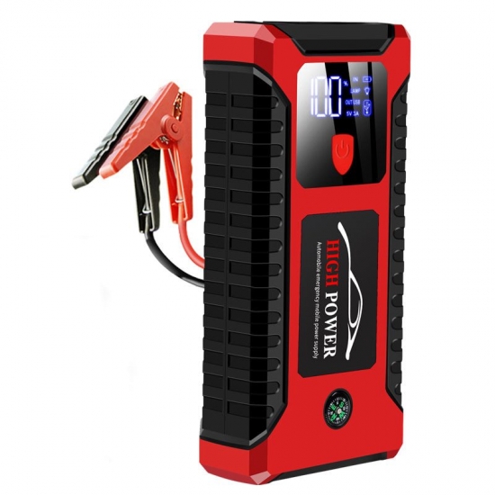 Eafc 12V  Car Jump Starter Power Bank Portable Car Battery Booster Chargerstarting Device Auto Emergency Start-up Lighting