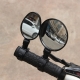 Rearview Mirror For Bicycle Motorcycle Handlebar Mount 360 Rotation Adjustable Bike Riding Round Ellipse Mirror