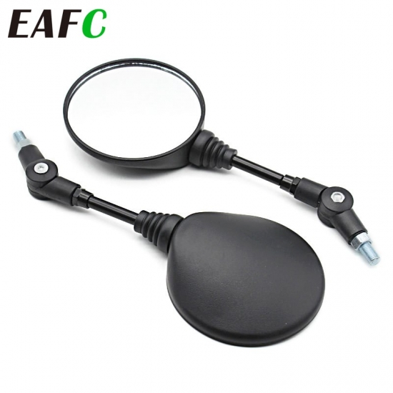 2Pcs Foldable Round 10Mm Scooter Rear Mirror For Ktm Mirror Motocross Accessories For Bike Rearview Motorcycle Mirrors