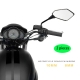 Universial 8Mm 10Mm Motorcycle Mirror Scooter E-bike Rearview Mirrors 2Pcs-Pair Electromobile Back Side Convex Mirror