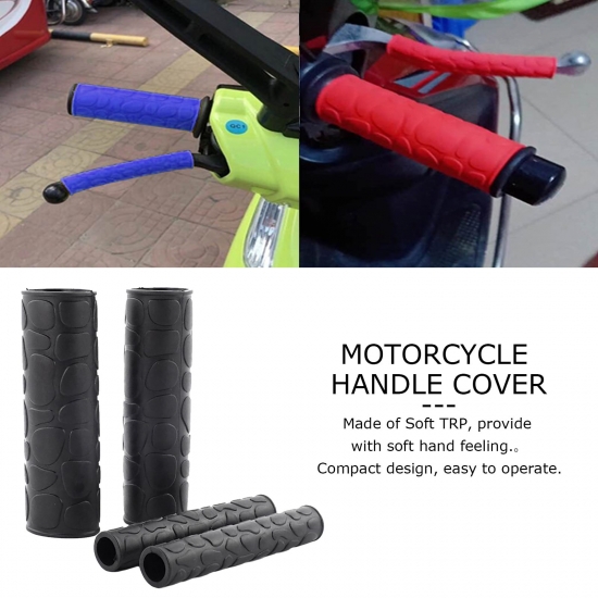 2 Pairs Universal Motorcycle Handlebar Grip Brake Clutches Lever Cover Protector Soft Rubber Bar Brake Handle Silicone Sleeve