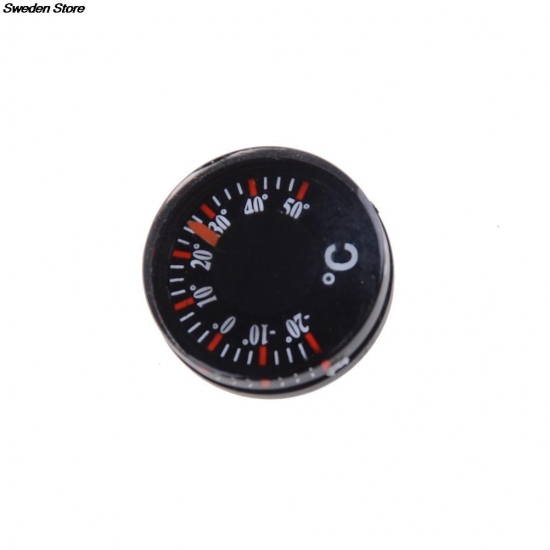 Mini Round Diameter 20Mm Outdoor Waterproof Plastic Circular Car Thermometer Pointer Degrees Celsius Thermometer 1Pc