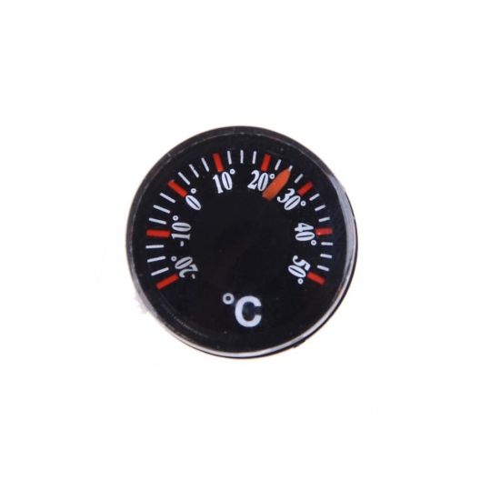 1Pc Mini Round Diameter 20Mm Outdoor Waterproof Plastic Circular Car Thermometer Pointer Degrees Celsius Thermometer
