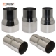 Universal Stainless Steel Straight Adapter Reducer Car Motorcycle Exhaust Muffler Pipeline Welded Pipe Multiple Sizes Available