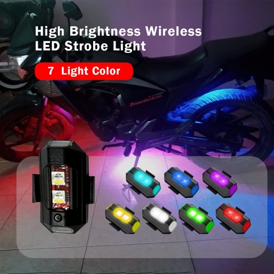 Motorcycle Led Mini Signal Light Drone Strobe Light 7 Colors Turn Signal Led For Car Bike