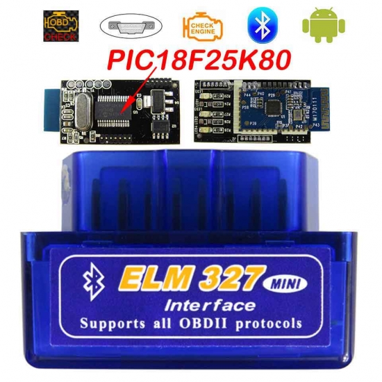 Super Mini Elm327 Bluetooth Obd2 V1-5 Elm 327 V 1-5 Obd 2 Auto Diagnostic Scanner For Car Elm-327 Obdii Code Diagnostic-tools