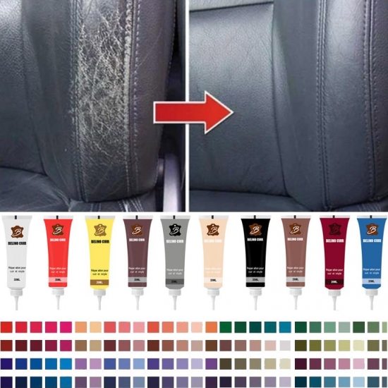 20Ml Leather Repair Gel Paint For Car Leather Car Maintenance Car Seat Leather Complementary Refurbishing Cream Paste