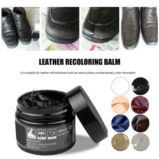 Leather Recoloring Balm Repair Kit Liquid Skin Repair Tool Auto Seat Holes Scratch Cracks Rips Restoration Set Shoes No Heat