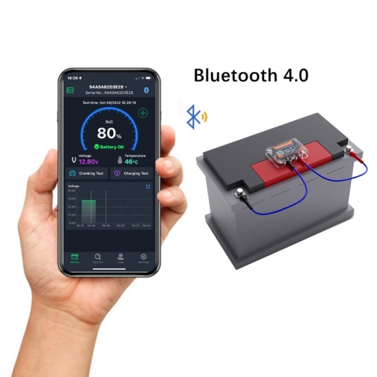 Quicklynks Wireless Bluetooth 4-0 12V Battery Monitory Bm6 Car Battery Health App Monitoring Battery Tester For Android Ios Hot