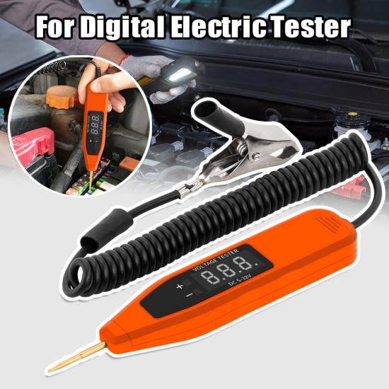 5V-32V Auto Electrician Power Probe Car Tools Car Electrical Voltage Circuit Tester Dca Voltage Detector Ac Voltage Indicator