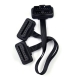 Dual Female Y Splitter Elbow 16Pin Obd 2 Extender Odb Obd2 Cable 16 Pin Male To Female Flat Noodle Obd2 Extension Cable