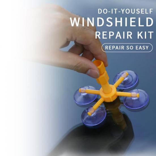 Car Windshield Repair Kit Quick Fix Car Cracked Glass Windscreen Repair Tool Kit Resin Sealer Diy Auto Window Screen Polishing