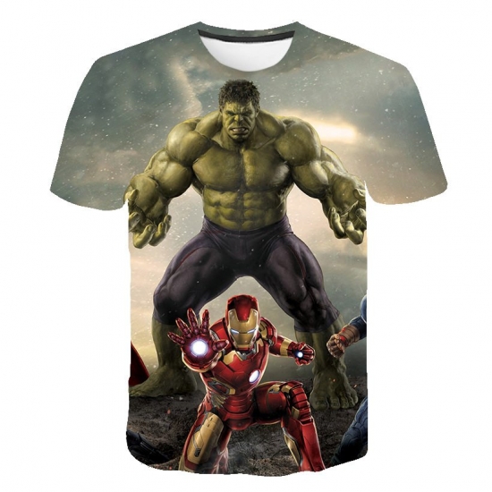 2022 Summer Children 3D Cartoon T-shirt For Boy Marvel Printing Spider-man Boys T Shirt Girls Tops Tees Cartoon Kids Clothes