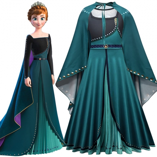 Disney Frozen 2 Elsa Dresses For Girls Anna Elsa Costumes Princess Dress Girls Snow Queen Children Gowns Kid Cosplay Party Dress