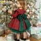 Ma-amp;Amp;Baby 6M-6Y Christmas Dress For Girls Toddler Kid Child Red Plaid Bow Dresses For Girl Xmas Party Princess Costumes