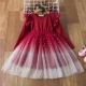 2023 New Floral Fall Dress For Girls Flower Full Sleeve French Style Dresses For Children Kids Cotton Blend Dresses For Girls