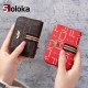 Women Bank Card Holder Little Bee Card Wallet 9 Bits Rfid Blocking Wallet Credit Bussiness Card Holder Large-capacity Coin Purse