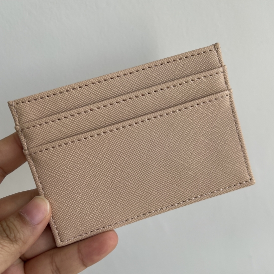 Slim Rfid Blocking Wallet Saffiano Pu Leather Credit Card Holder Custom Initial Letters Id Card Case Gift