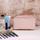 Large-capacity Makeup Bag Leather Cosmetic Bag Women Multifunction Toiletries Organizer Portable Travel Waterproof Storage Case