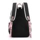 Fengdong Large School Bags For Teenage Girls Usb Port Canvas Schoolbag Student Book Bag Fashion Black Pink Teen School Backpack