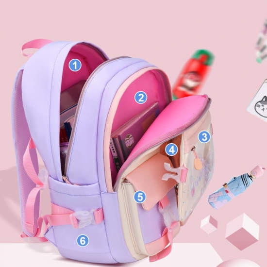 Fengdong Small Girls Primary School Bag Cute Backpacks For Children Satchel Kawaii Book Bag Kids School Backpack  Bags