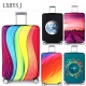 Lxhysj Elastic Luggage Cover Luggage Protective Covers For 18-32 Inch Trolley Case Suitcase Case Dust Cover Travel Accessories