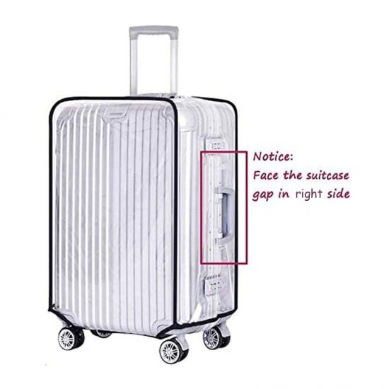 Pvc Clear Luggage Protectors Cover Suitcase Fits Most For 20-amp;Quot; To 30-amp;Quot; Jy20 21