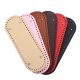 29-5 10Cm Handmade Oval Bottom For Knitted Bag Pu Leather Wear-resistant Accessories Bottom With Holes Diy Crochet Bag Bottom