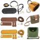 1 Set Handmade Handbag Bag Set Leather Bag Bottoms With Hardware Package Accessories Handbag Shloulder Straps Diy Women Backpack