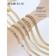 Golden Bag Chain Accessories Metal Extension Chains Underarm Crossbody Shoulder Belt Replacement Bags Strap For Women-amp;#39;S Bag