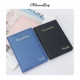 Fashion Monogrammed Initial Letters Unisex Saffiano Pu Leather Passport Holder Passport Cover Holder Wallet Travel Accessorries