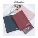Personalization Passport Holder Cow Leather Pebble Passport Cover Portable Boarding Cover Travel Accessories Passport Travel Bag