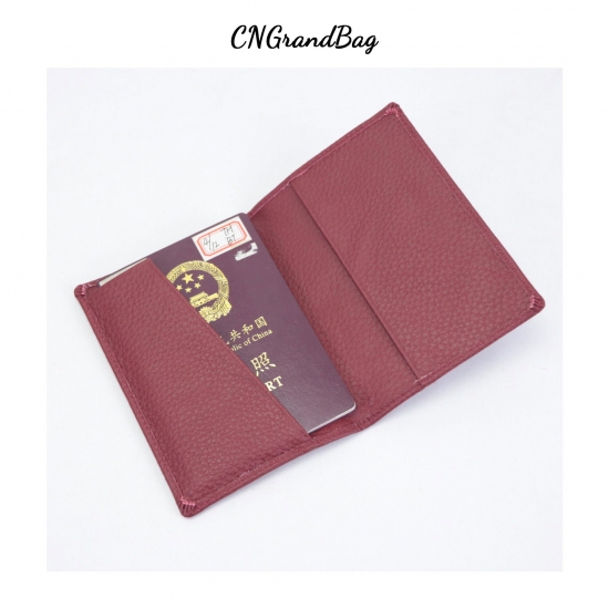 Personalization Passport Holder Cow Leather Pebble Passport Cover Portable Boarding Cover Travel Accessories Passport Travel Bag