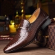 2022 New Men-amp;#39;S Casual Shoes Classic Low-cut Embossed Leather Shoes Comfortable Business Dress Shoes Man Loafers Plus Size 38-48