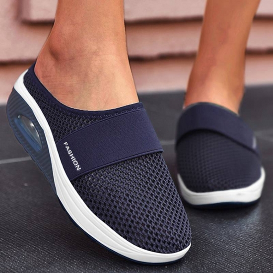 Fashion Summer Sandals Platform Slippers Outdoor Casual Flip Flops Wedge Slippers Women Flats Mesh Shoes Female Slides