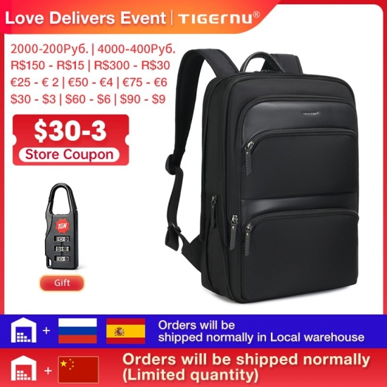 Lifetime Warranty Expandable Men Backpack Thin Travel Back Pack Bag Men Waterproof 15-6 Inch Laptop Backpack Bag For Men Mochila