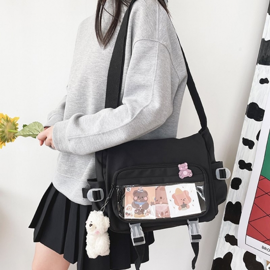 2023 Women-amp;#39;S Bag Messenger Korean Style Female Backpack College Large Capacity Versatile Shoulder Student School Postman Bags