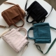 Corduroy Mini Tote Bag Girls Purses Handbags Autumn And Winter Shopper Interior Pocket With Zipper Crossbody Bags For Women 2022