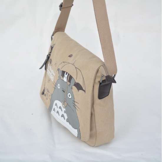 Fashion Totoro Crossbody Bag Women Messenger Bags Canvas Shoulder Bag Cartoon Anime Neighbor School Letter Tote Handbag