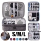 Portable Digital Storage Bags Organizer Usb Gear Cables Wires Charger Power Battery Zipper Phone Bag Case Travel Accessories