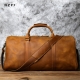 Nzpj Men-amp;#39;S Retro Leather Travel Bag First Layer Cowhide Large-capacity Travel Bag Business Trip Handbag Shoulder Messenger Bag