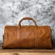 Nzpj Men-amp;#39;S Retro Leather Travel Bag First Layer Cowhide Large-capacity Travel Bag Business Trip Handbag Shoulder Messenger Bag