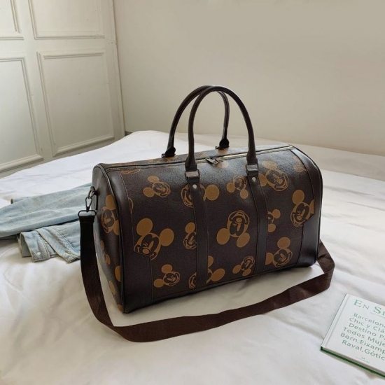 2022New Disney Mickey Fashion Suitcase Travel Tote Bag Men-amp;#39;S And Women-amp;#39;S Luggage Bag Large Capacity One-shoulder Messengerpu Bag