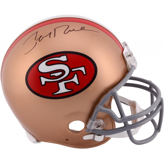 Jerry Rice San Francisco 49ers Autographed Pro-Line Riddell Authentic Throwback Helmet - Fanatics Authentic Certified