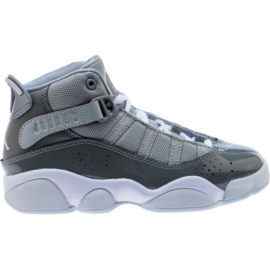 Jordan 323432-015: Little Kids 6 Rings PS Lifestyle Grey/White/Wolf Grey Sneaker (1 M US Little Kid)
