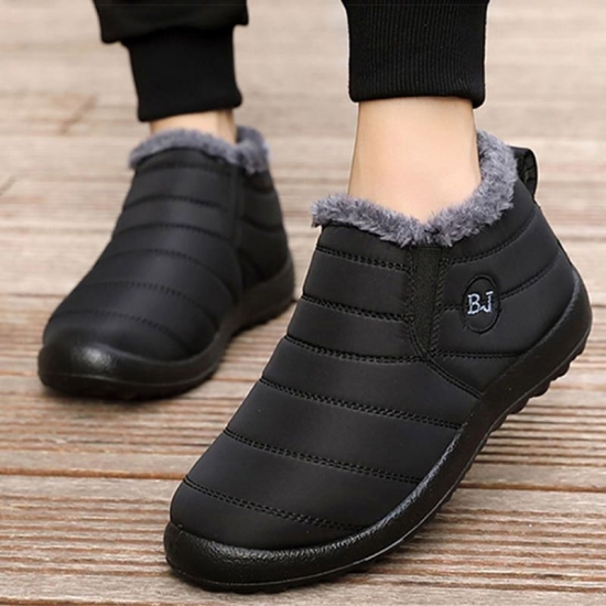 Men Boots Waterproof Winter Shoes For Men Slip On Ankle Boots Keep Warm Snow Botas Hombre Winter Boots With  Botins